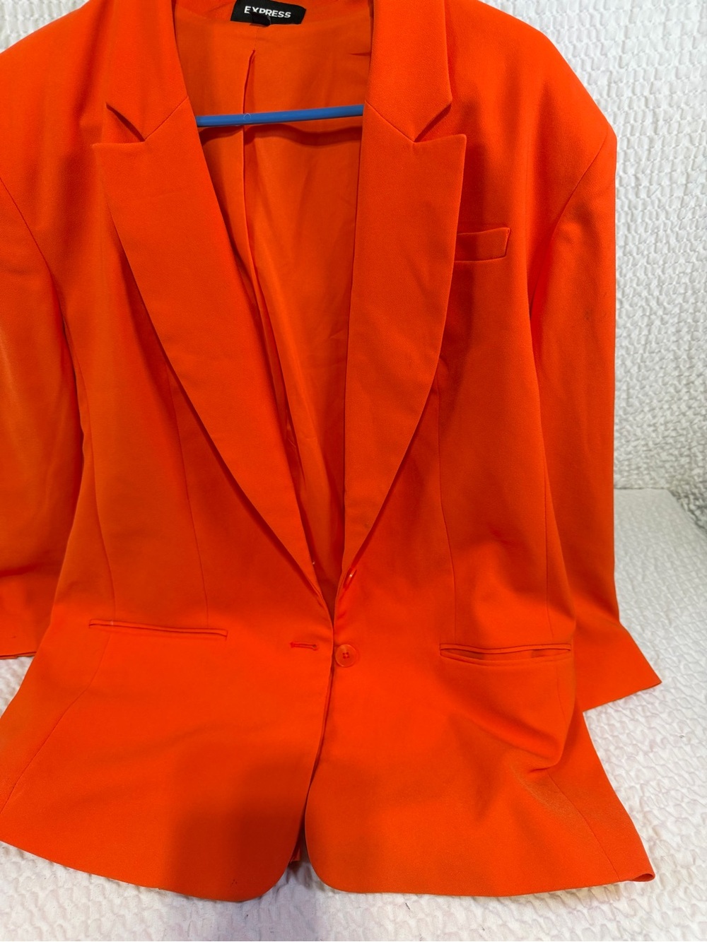 Express Bright Orange Blazer